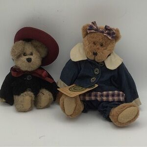 Two Vintage The Boyds Collection Plush Bears